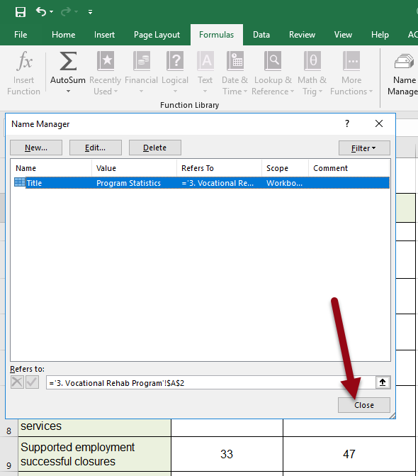 name manager in microsoft excel 365